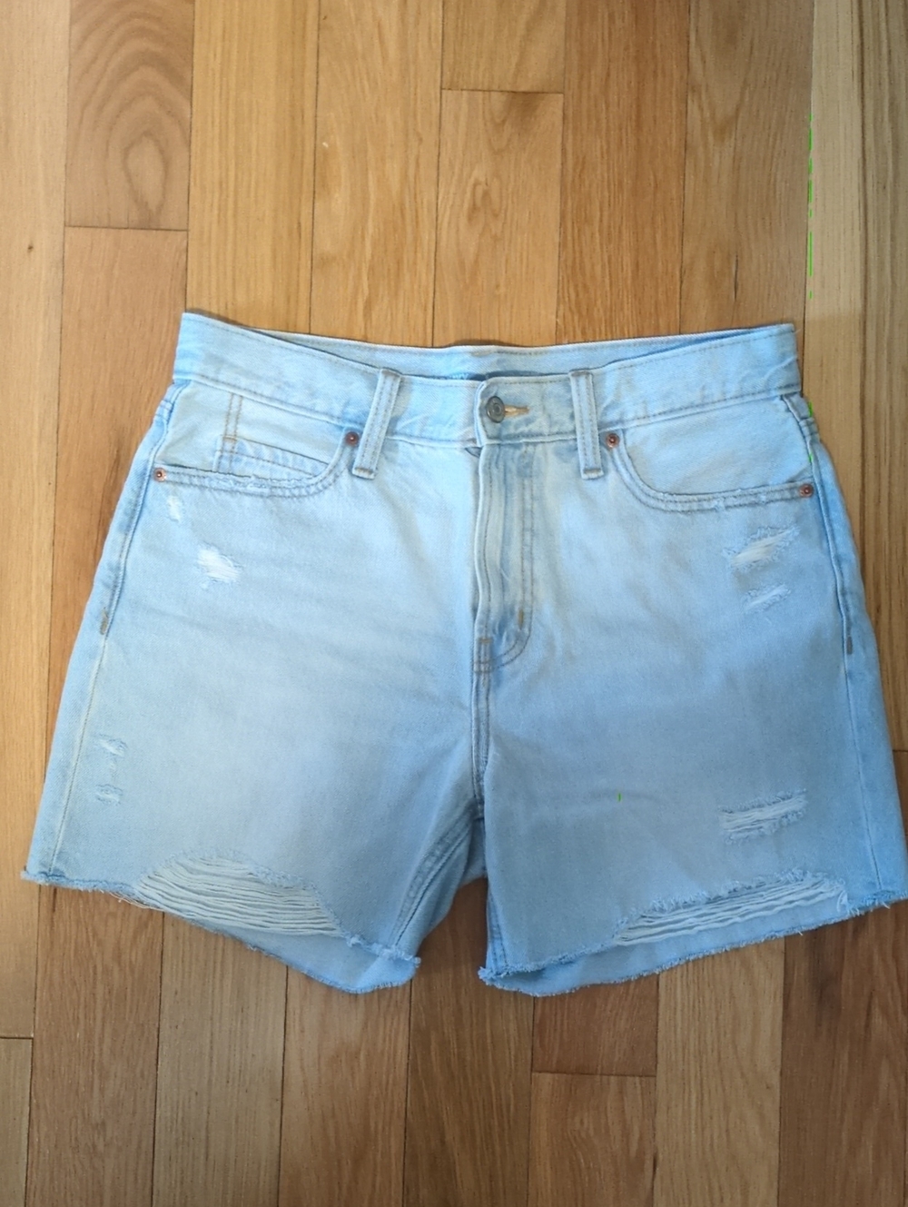 Old Navy Light Blue Distressed Denim Shorts